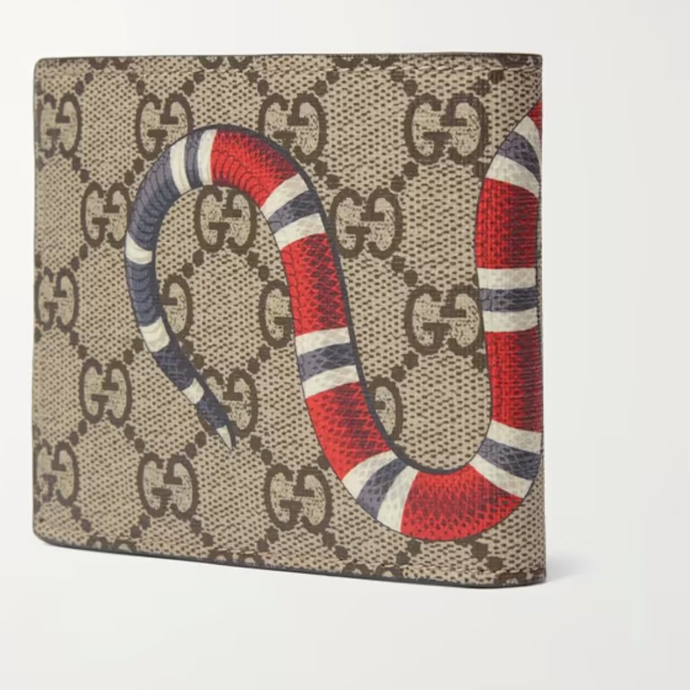 GUCCI BRAND NEW KINGSNAKE PRINT GG SUPREME WALLET - Picture 3 of 8